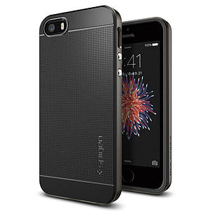 Чохол Spigen Neo Hybrid для iPhone SE/5S/5 Gunmetal (041CS20184)