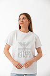 Футболка жіноча унісекс Stedman з принтом GIORGIO БОГДАНІ XS белая, фото 3