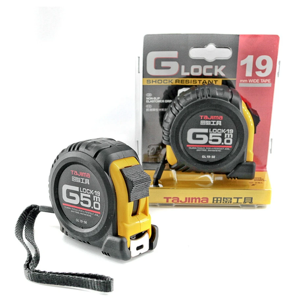 Рулетка строительная ударопрочная TAJIMA G-LOCK 1001-0220 5м