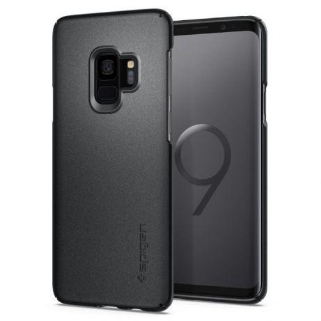 Чохол Spigen Thin Fit для Samsung S9 Graphite Gray (592CS22823), фото 1