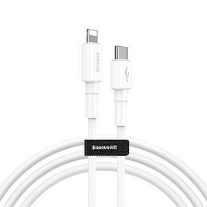 Дата-кабель Baseus Mini White Cable Type-C to Lightning 1m White (CATLSW-02)