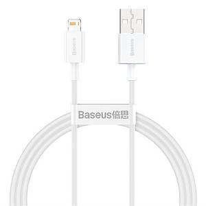 Дата-кабель Baseus Superior Series Fast Charging 2.4 A USB to Lightning 1m White (CALYS-A02)