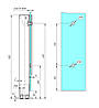 ODF-02-34-01-H500 Стійка для скляної огорожі з притискною пластиною Н500, матова, фото 8