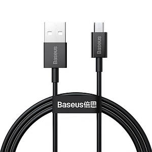 Дата-кабель Baseus Superior Series Fast Charging 2A USB to Micro USB 1m Black (CAMYS-01)