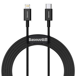 Дата-кабель Baseus Superior Series Fast Charging PD 20W Type-C to Lightning 2m Black (CATLYS-C01)
