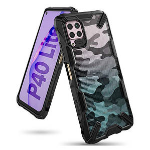 Чохол Ringke Fusion X Design для Huawei P40 Lite Camo Black (XDSG0033)