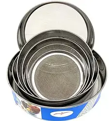 Набір сито для борошна Round Strainer, сита різного діаметра 6 шт. для просіювання