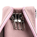 Ключниця-гаманець з кишенькою унісекс ST Leather 19350 Лілова 15,5х7х0,5 см, фото 3