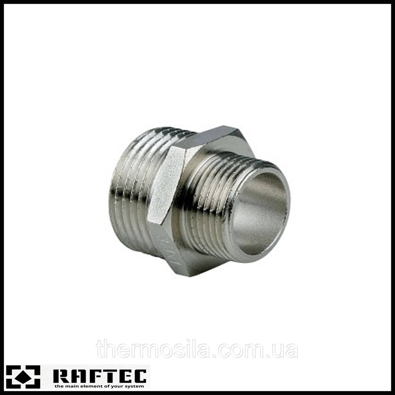 Ніпель перехідний Raftec 1"х1/2", фото 1