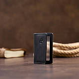 Візитниця з обкладинкою для ID-паспорта з натуральної шкіри GRANDE PELLE 11290 Чорна 9,7х7х0,5 см, фото 5