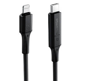 Дата-кабель Spigen PB1901 ArcWire USB-C to Lightning MFI Cable 1m Black (000CA26491)