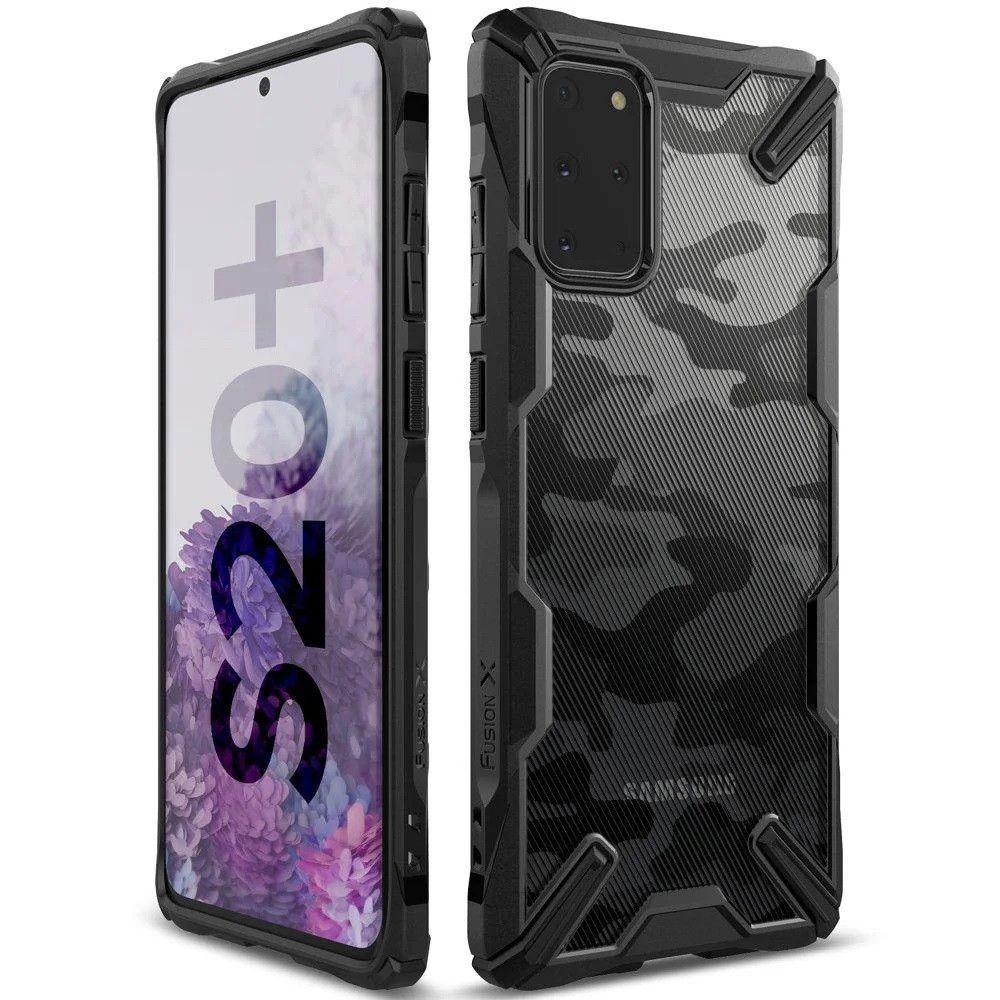 Чохол Ringke Fusion X Design для Samsung Galaxy S20 Plus Camo Black (XDSG0026), фото 1