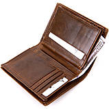 Портмоне Vintage 20432 Коричневе 9,7х11,7х2, фото 4