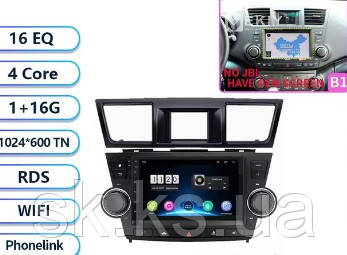 Junsun 4G Android магнітола для Toyota Highlander 2007-2013