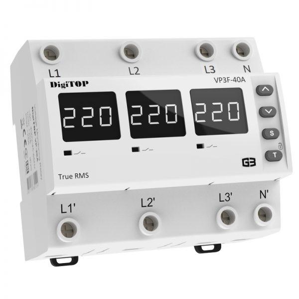 Реле напруги DigiTOP VP-3F40A M6W