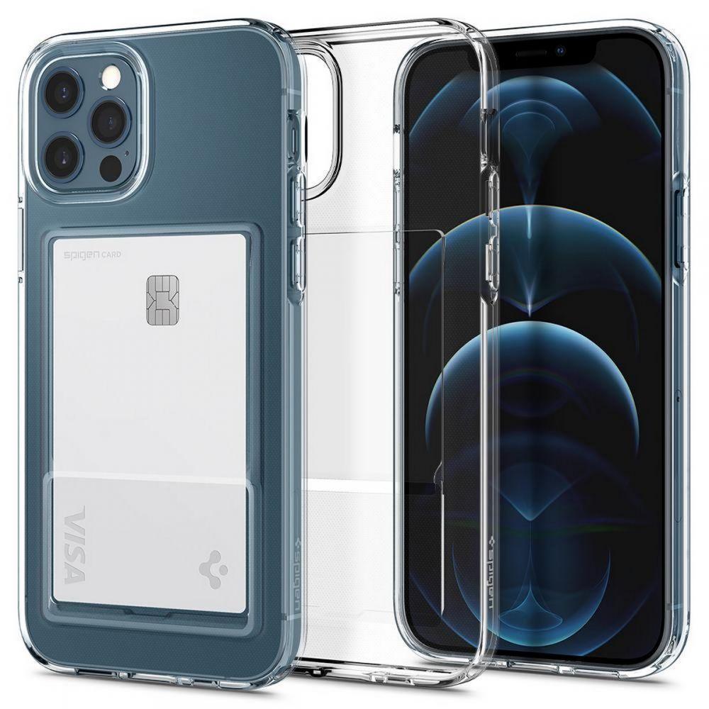 Чохол Spigen Crystal Slot для iPhone 12 Pro Max Crystal Clear (ACS02575), фото 1