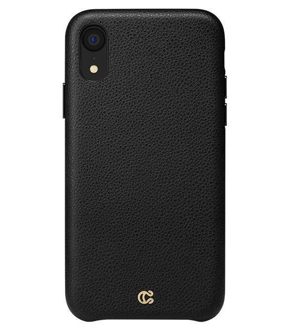 Чохол Spigen Cyrill Pabbled Leather для iPhone XR Black (064CS27605), фото 1