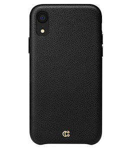 Чохол Spigen Cyrill Pabbled Leather для iPhone XR Black (064CS27605)