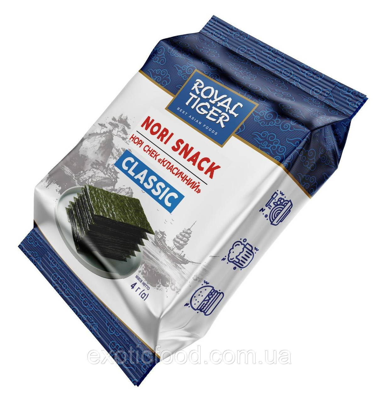 Норі снек класичні тм ROYAL TIGER 4 г