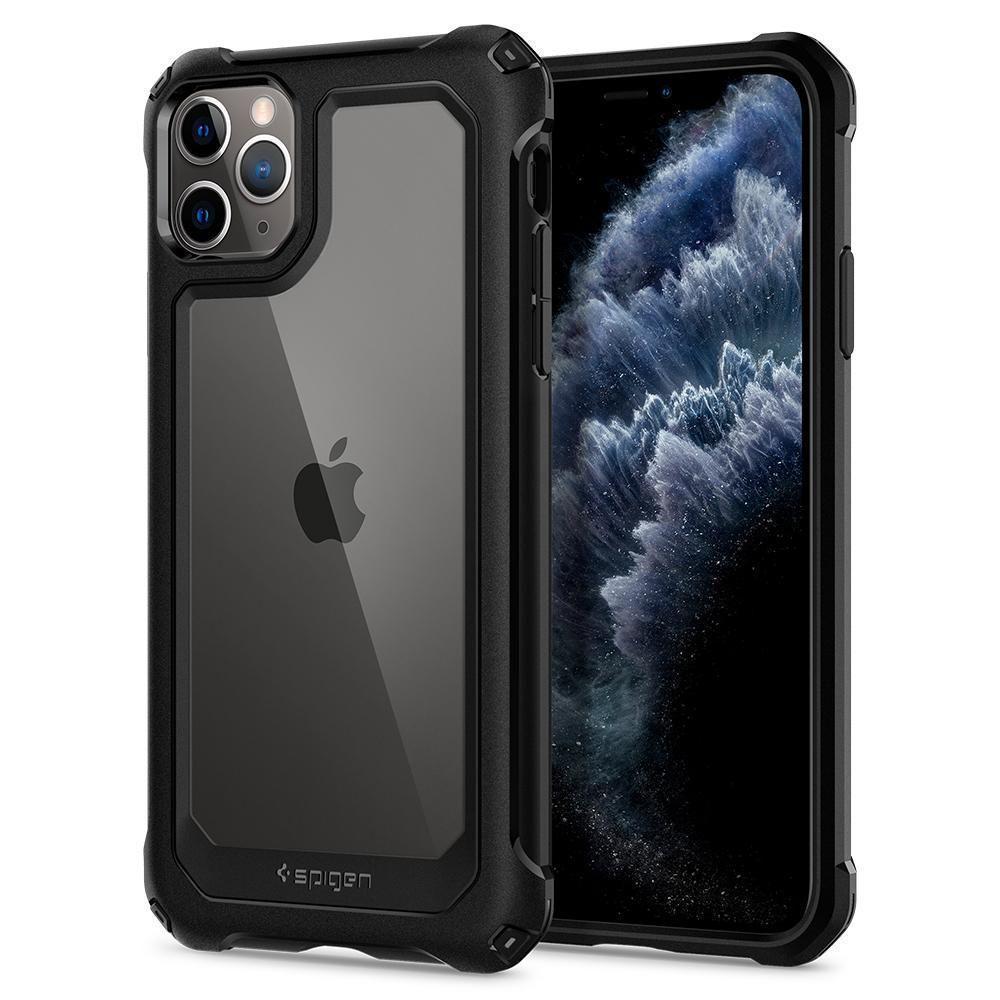 Чохол Spigen Gauntlet для iPhone 11 Pro Max Carbon Black (075CS27495)