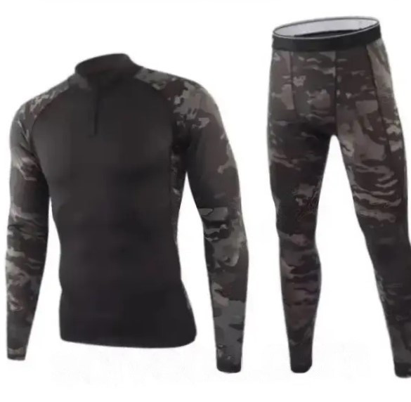 Термобілизна Чоловіча тактична Dark Camo М peremogaua, фото 1