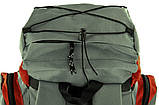 Похідний рюкзак Acamper 31х19х54 см Сірий з червоним (TRSO-14), фото 5