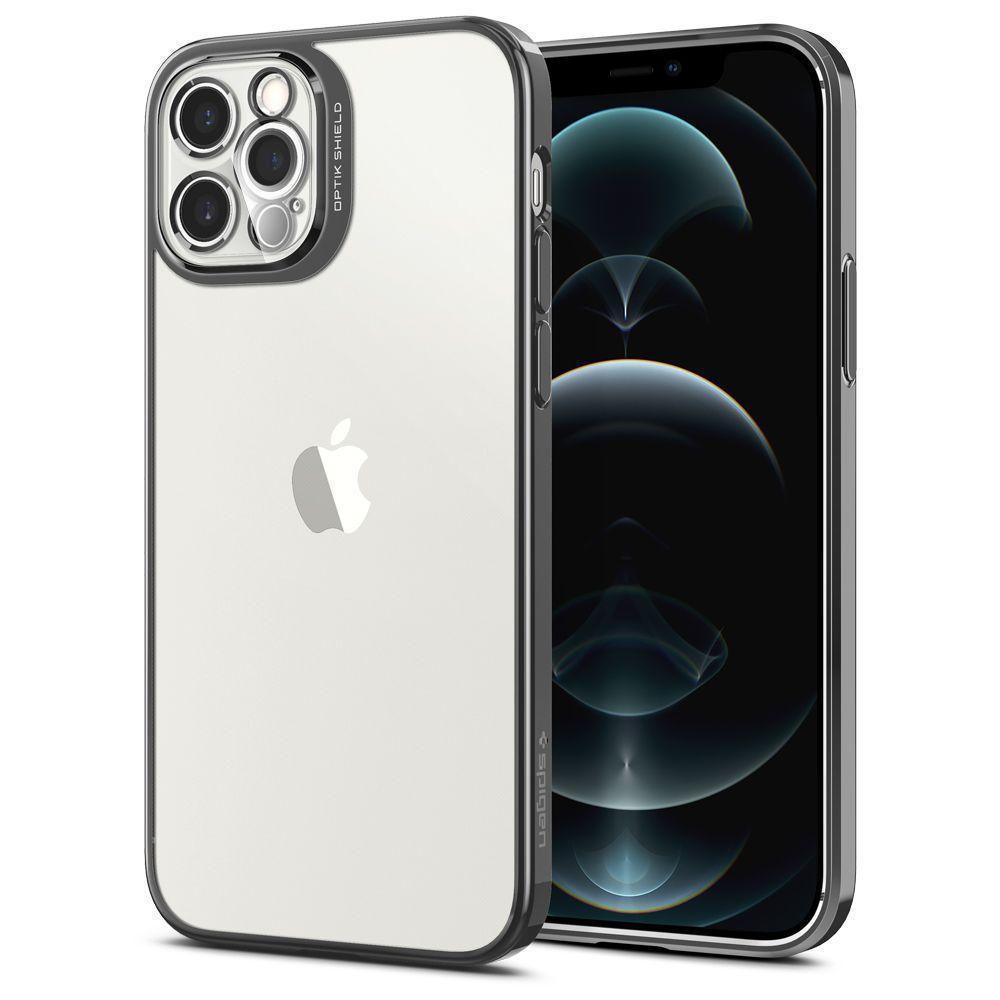 Чохол Spigen Optik Crystal для iPhone 12 Pro Chrome Gray (ACS02102), фото 1