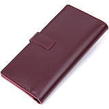 Шкіряне портмоне GRANDE PELLE 11467 Бордове, фото 2