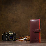 Шкіряне портмоне GRANDE PELLE 11467 Бордове, фото 6