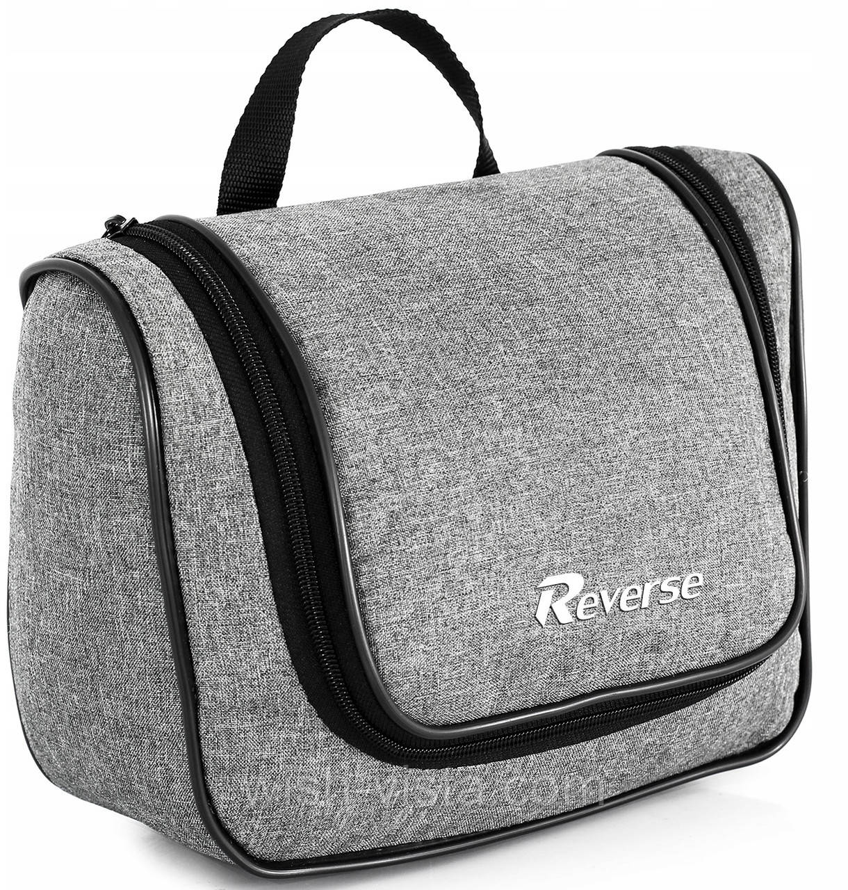 Дорожня косметичка несесер б'юті кейс Reverse 26х20х10 см Сірий (TK-01 grey), фото 1