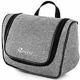 Дорожня косметичка несесер б'юті кейс Reverse 26х20х10 см Сірий (TK-01 grey), фото 2