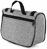 Дорожня косметичка несесер б'юті кейс Reverse 26х20х10 см Сірий (TK-01 grey), фото 3