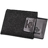 Шкіряна візитниця GRANDE PELLE 11487 Чорний, фото 4