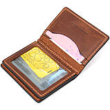 Шкіряна візитниця GRANDE PELLE 11489 Коричневий, фото 3