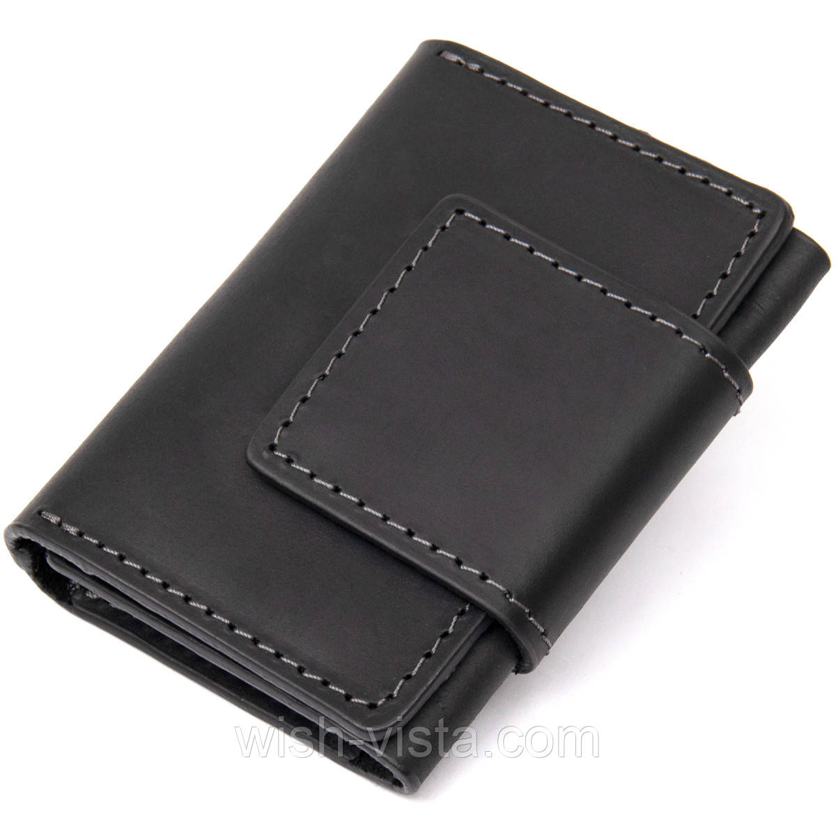 Шкіряна візитниця GRANDE PELLE 11496 Чорний, фото 1