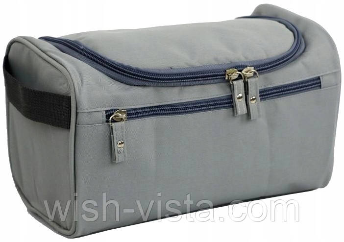 Дорожня косметичка несесер з гачком для підвішування Edibazzar Сірий (3064100539713), фото 1