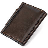 Шкіряна візитниця GRANDE PELLE 11410 Темно-коричневий, фото 2