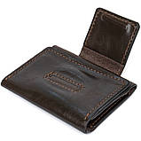 Шкіряна візитниця GRANDE PELLE 11410 Темно-коричневий, фото 3