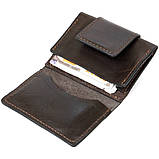 Шкіряна візитниця GRANDE PELLE 11410 Темно-коричневий, фото 5