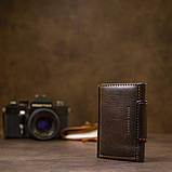 Шкіряна візитниця GRANDE PELLE 11410 Темно-коричневий, фото 8