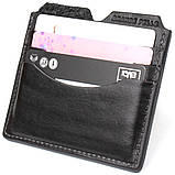 Шкіряний картхолдер GRANDE PELLE 11502 Чорний, фото 3