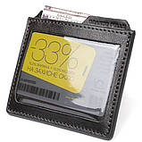 Шкіряний картхолдер GRANDE PELLE 11502 Чорний, фото 4