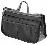 Дорожня косметичка несесер Satis Чорний із сірим (02712 black), фото 2