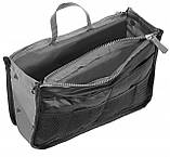 Дорожня косметичка несесер Satis Чорний із сірим (02712 black), фото 3