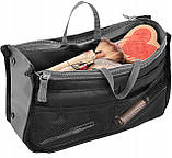 Дорожня косметичка несесер Satis Чорний із сірим (02712 black), фото 6