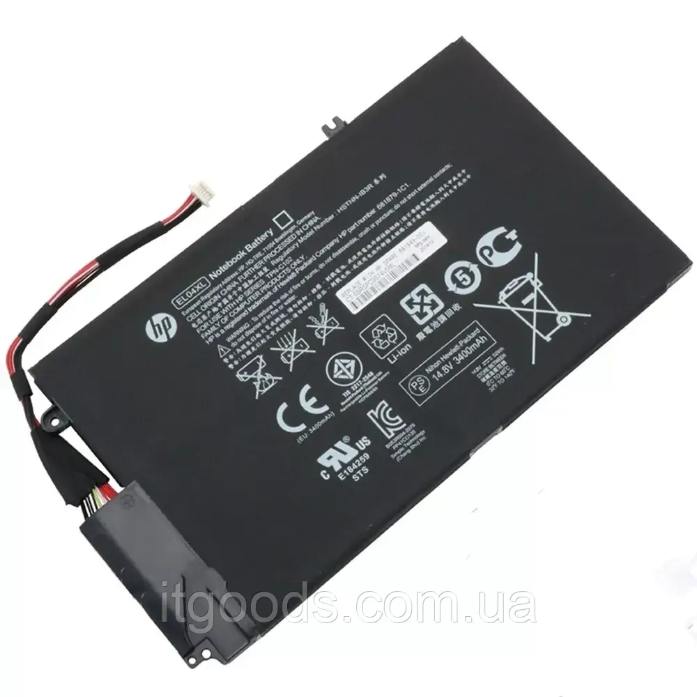 Оригінальна батарея 14.8V 52Wh HP EL04XL для ENVY 4-1000 ULTRABOOK TPN-C102 HTSNN-UB3R HSTNN-IB3R 681879-171