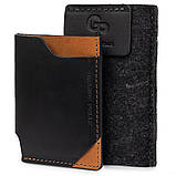 Шкіряний картхолдер GRANDE PELLE 11398 Чорний, фото 4