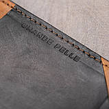 Шкіряний картхолдер GRANDE PELLE 11398 Чорний, фото 7