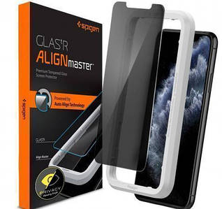 Захисне скло Spigen Glas.tR Align Master для iPhone 11/XR Privacy (AGL00103)