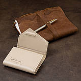 Шкіряна ключниця GRANDE PELLE 11523 Бежевий, фото 7